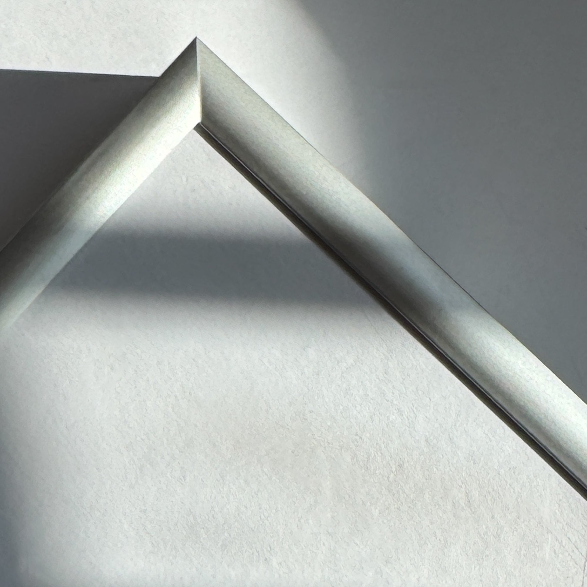 Mat sølv aluramme – Smal (9 mm) – A3 (30x42 cm)