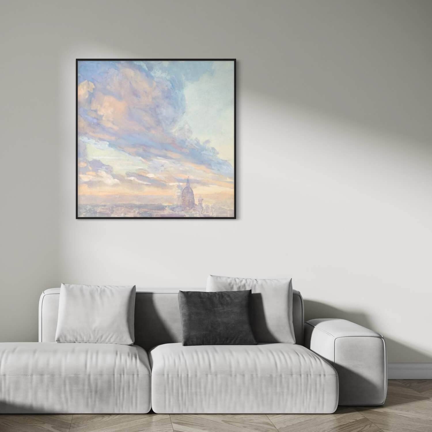 Sort aluramme - Smal (9 mm)