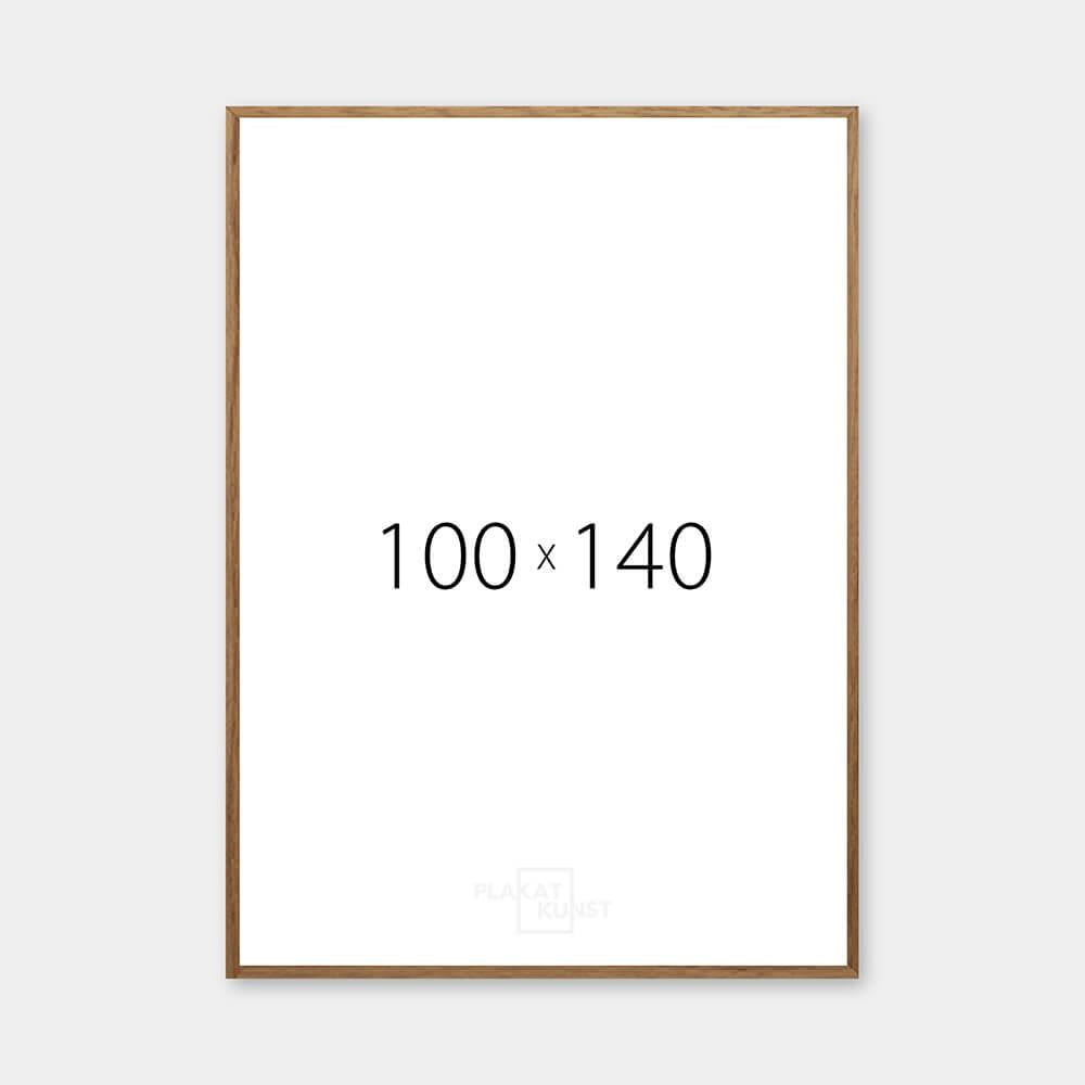 Mørk eg træramme - Bred (20 mm) - 100x140 cm-PlakatKunst