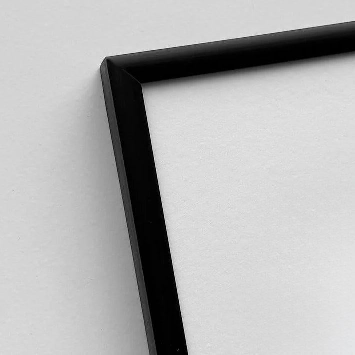 Sort premium aluramme - Smal (6 mm) - 70x100 cm-PlakatKunst