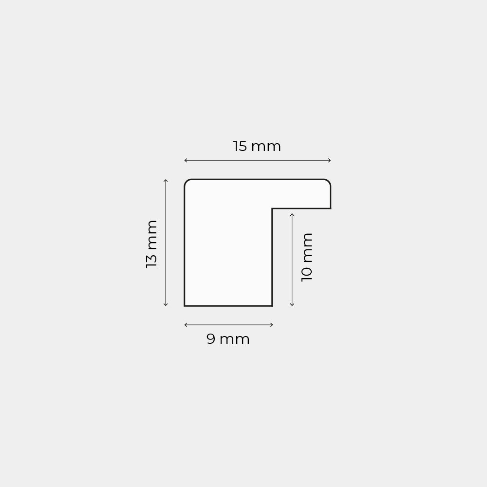 Lilla mat træramme – Smal (15 mm) – A3 (30x42 cm)