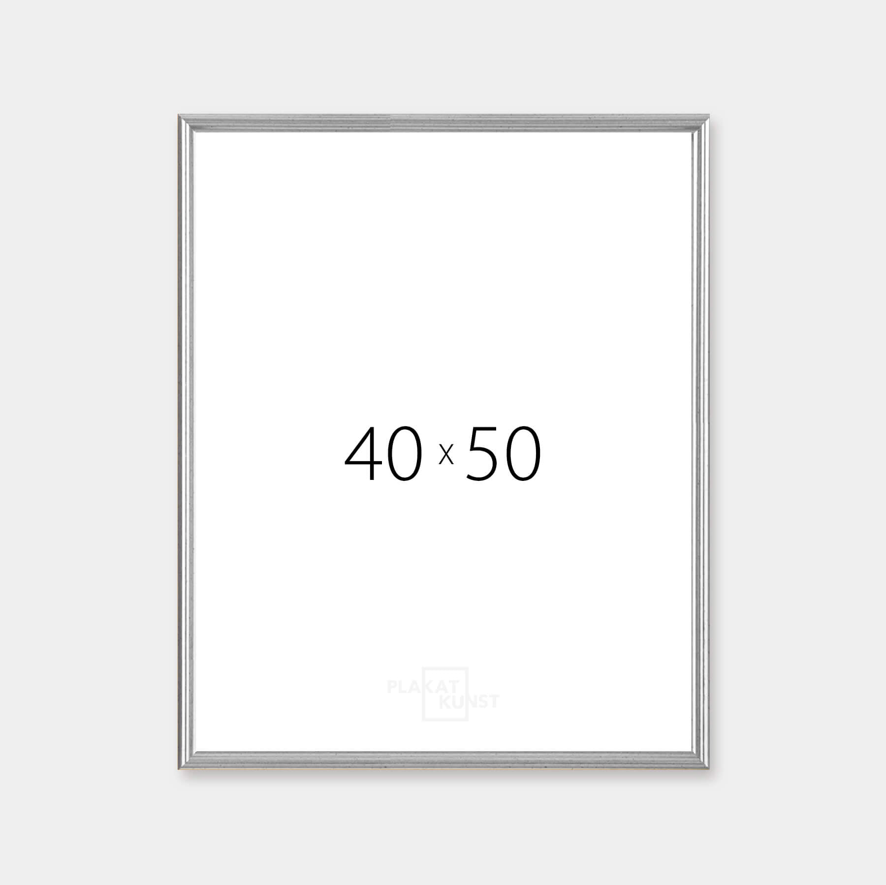 40x50 vintage sølvramme | Trærammer | PlakatKunst.dk