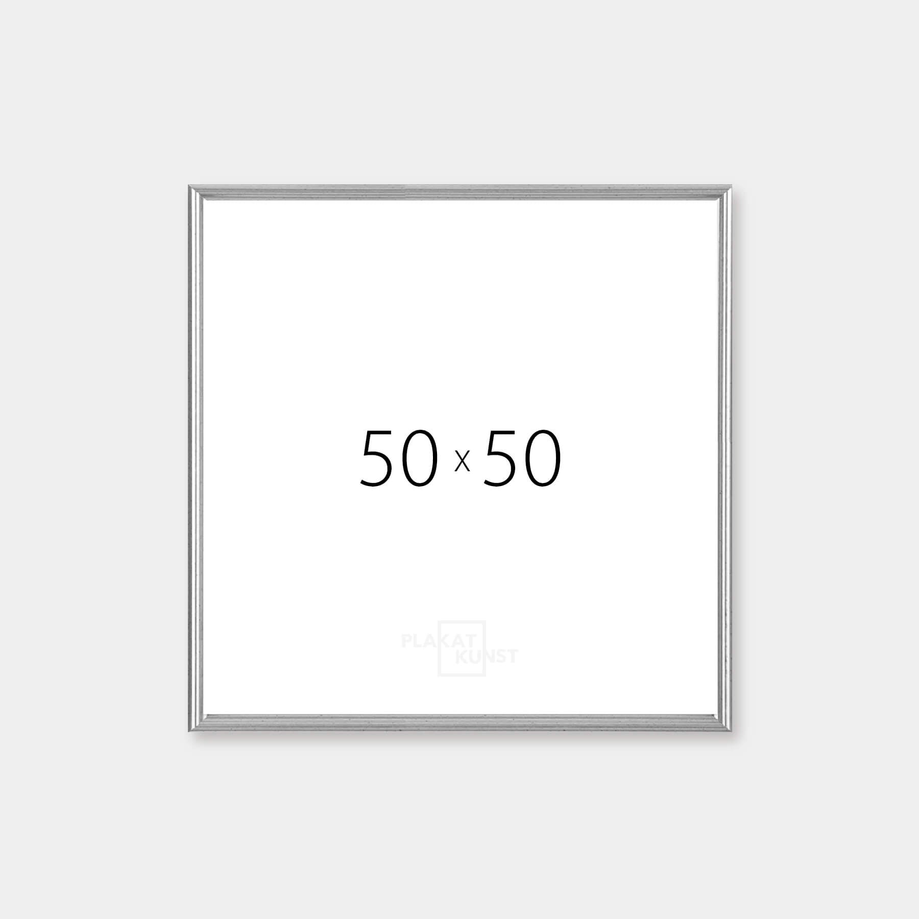 Vintage sølvramme - Smal (15 mm) - 50x50 cm