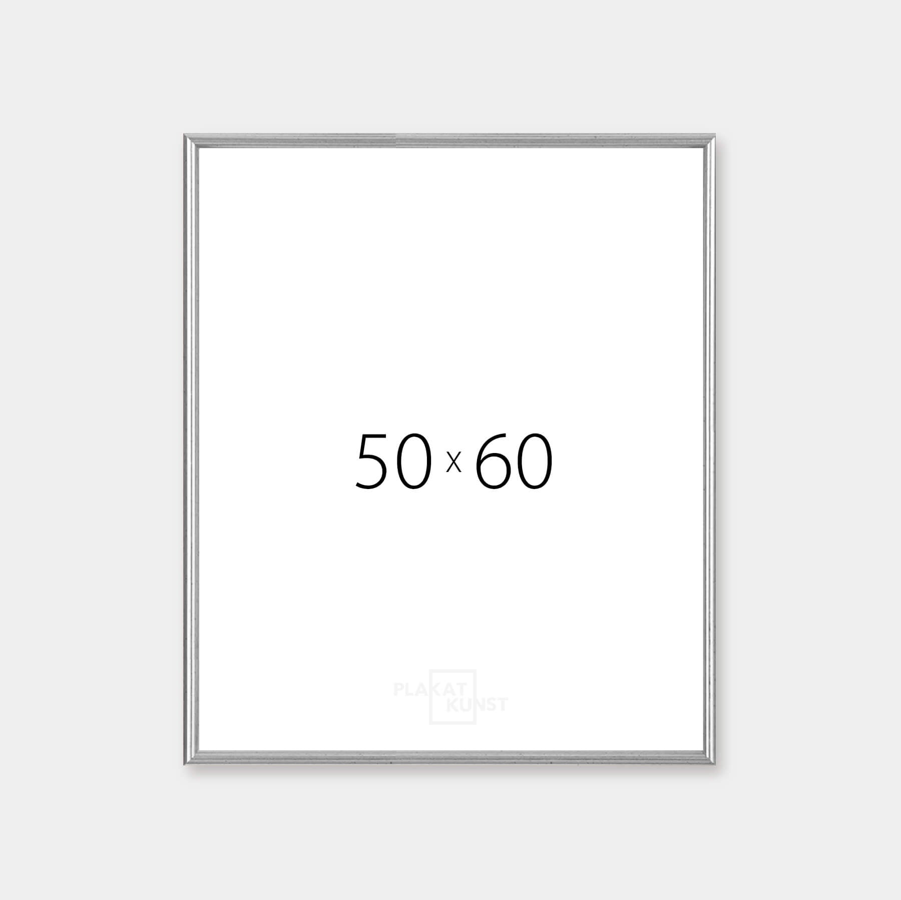 Vintage sølvramme – Smal (15 mm) – 50x60 cm