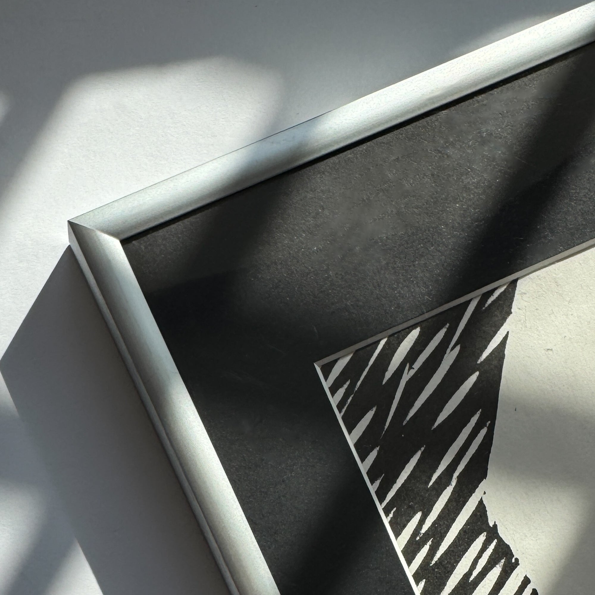 Mat sølv aluramme – Smal (9 mm) – A3 (30x42 cm)