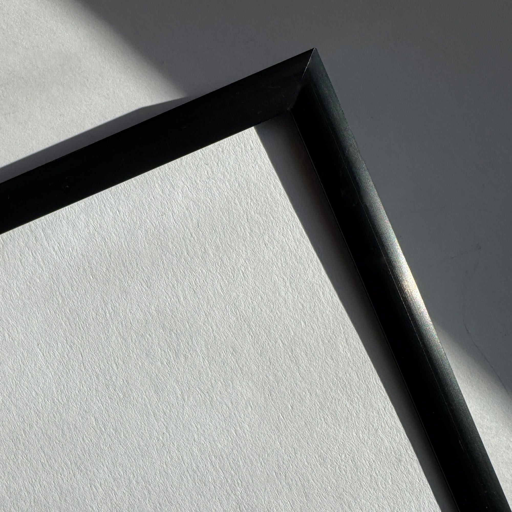 Sort aluramme - Smal (9 mm)