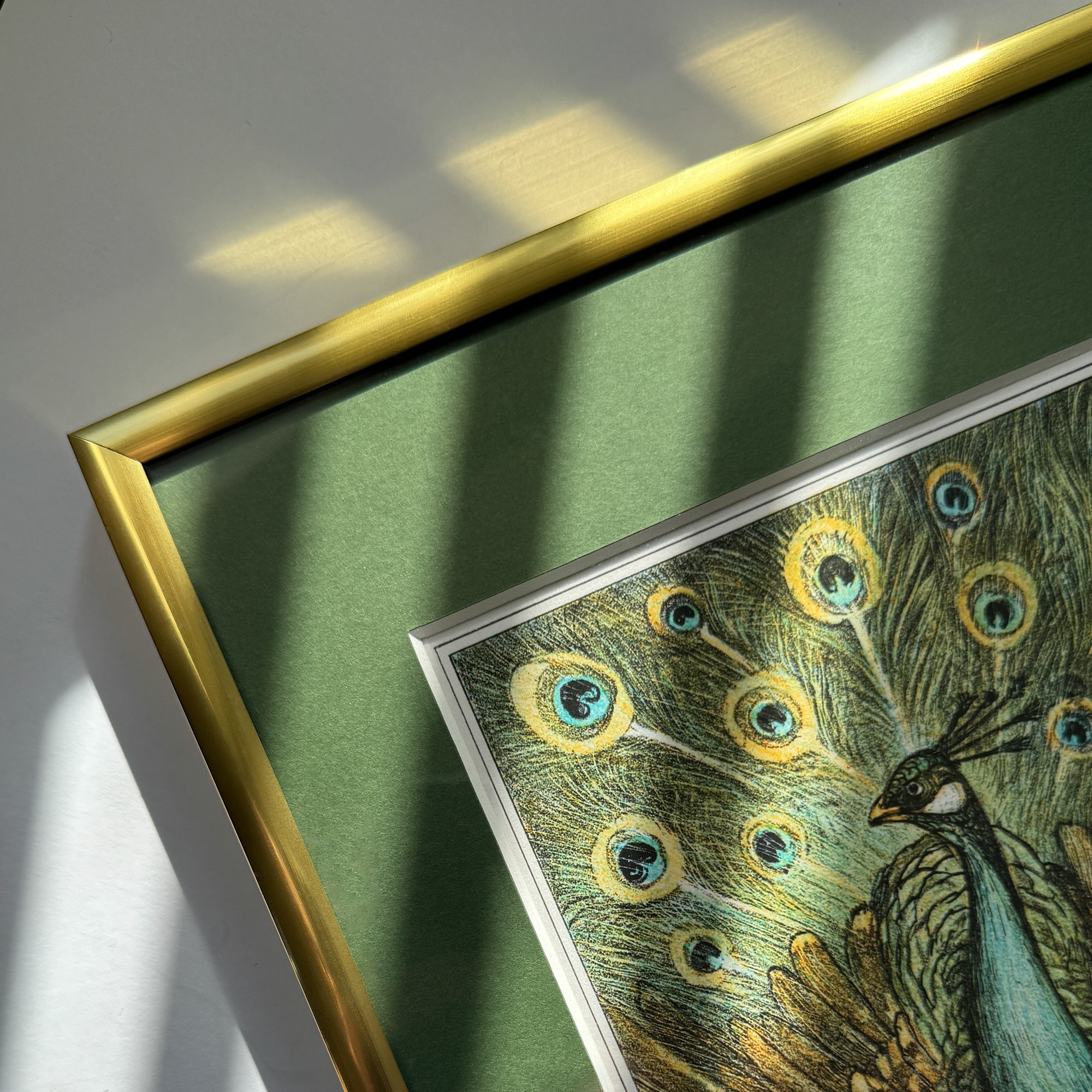 Guld aluramme - Smal (9 mm)