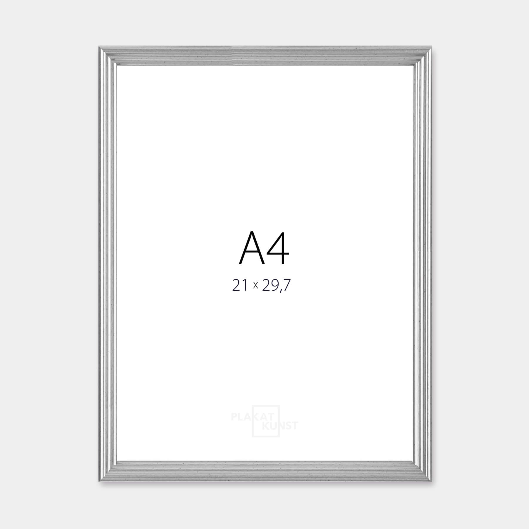 Vintage sølvramme – Smal (15 mm) – A4 (21x29.7 cm)