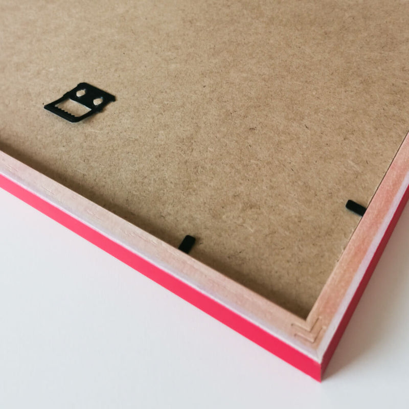 Rød mat træramme - Smal (15 mm) - 28x35 cm-PlakatKunst