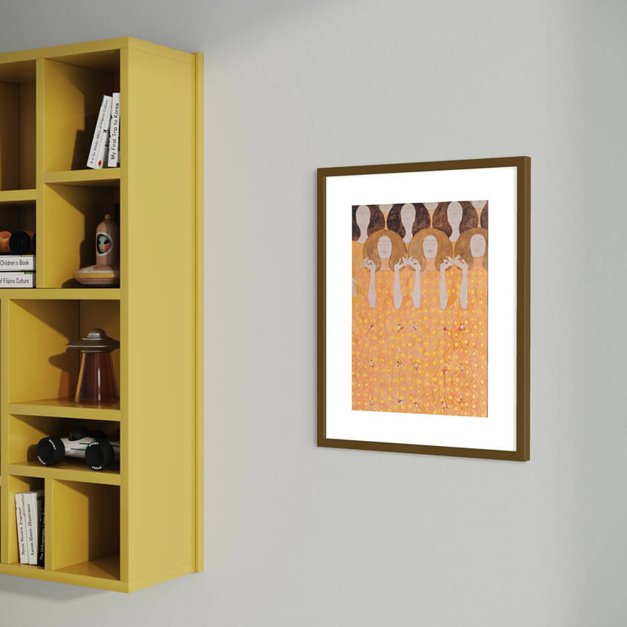 Brun mat træramme – Smal (15 mm) – A4 (21x29.7 cm)-PlakatKunst