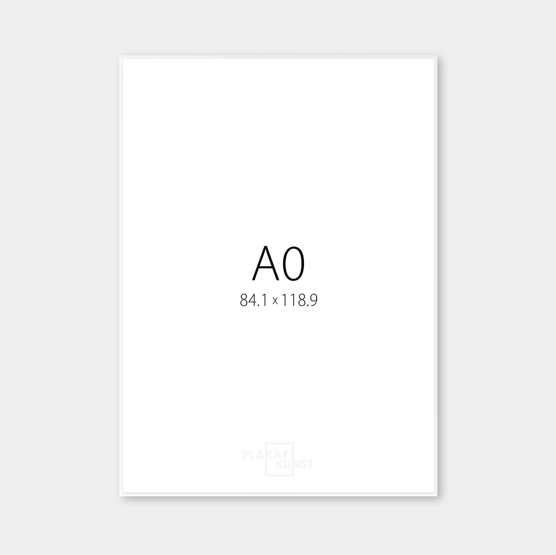 Mat sølv premium aluramme - Smal (6 mm) - A0 (84,1x118,9 cm)-PlakatKunst