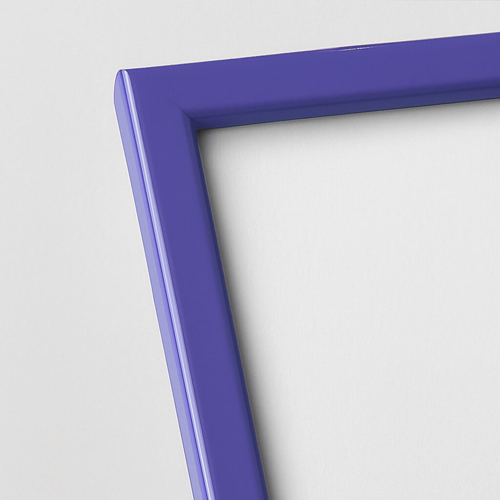 Lilla blank træramme - Smal (13 mm) - 40x50 cm-PlakatKunst