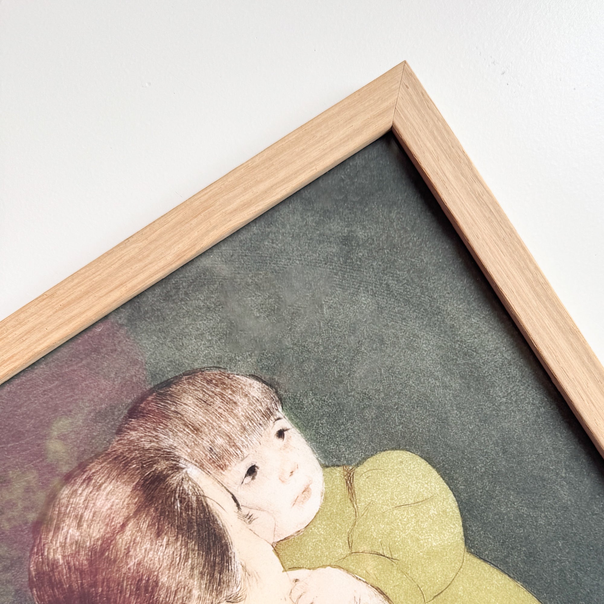 Lys eg træramme - Smal (15 mm) - Specialmål