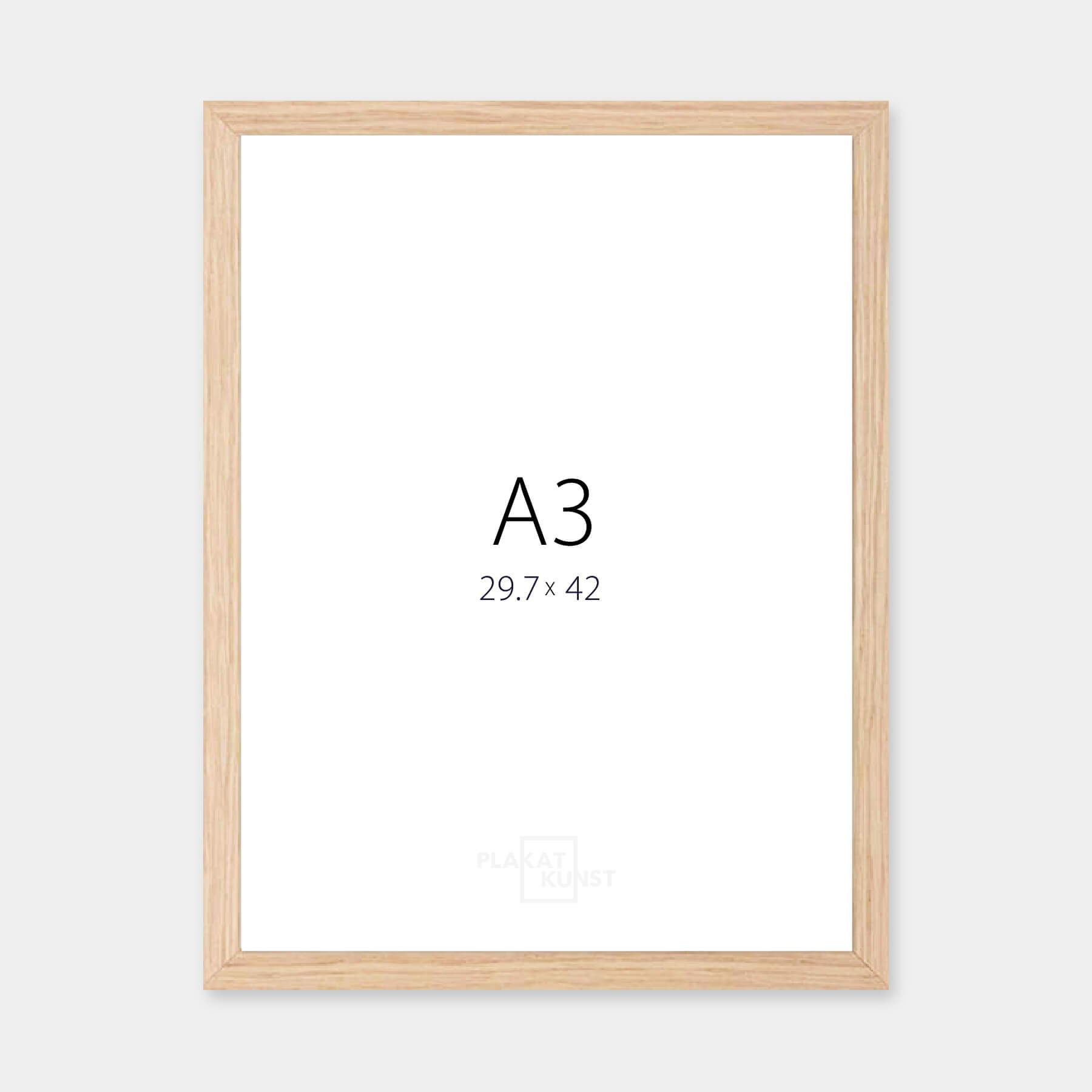 Massiv egetræsramme – Bred (20 mm) – A3 (30x42 cm)