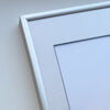 Mat sølv aluramme – Smal (9 mm) – A1 (59,4x84,1 cm)