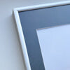 Mat sølv aluramme – Smal (9 mm) – A1 (59,4x84,1 cm)