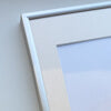 Mat sølv aluramme – Smal (9 mm) – A1 (59,4x84,1 cm)
