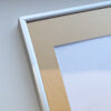 Mat sølv aluramme – Smal (9 mm) – A1 (59,4x84,1 cm)