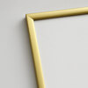 Guld premium aluramme - Smal (6 mm) - 100x100 cm