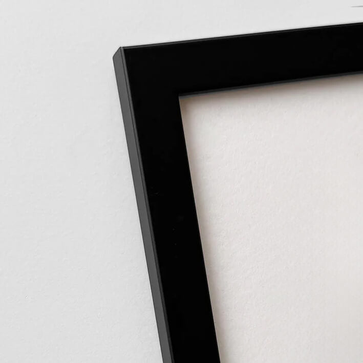 Sort træramme – Smal (15 mm) – 40x50 cm