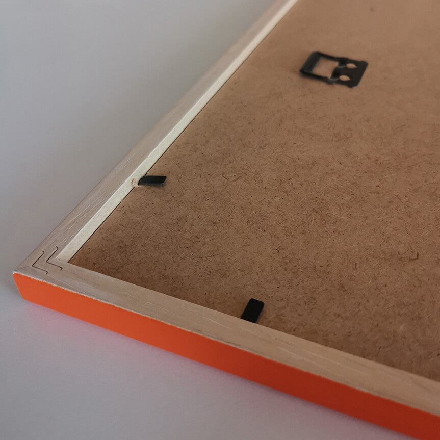 Orange blank træramme - Smal (13 mm) - 40x50 cm