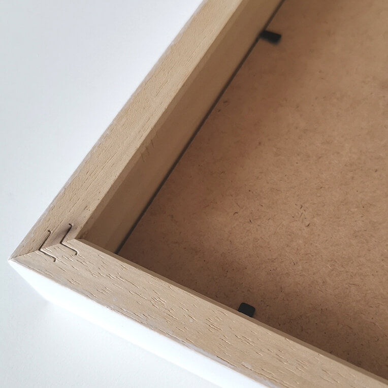 Hvid træramme - Bred (20 mm) - 50x50 cm