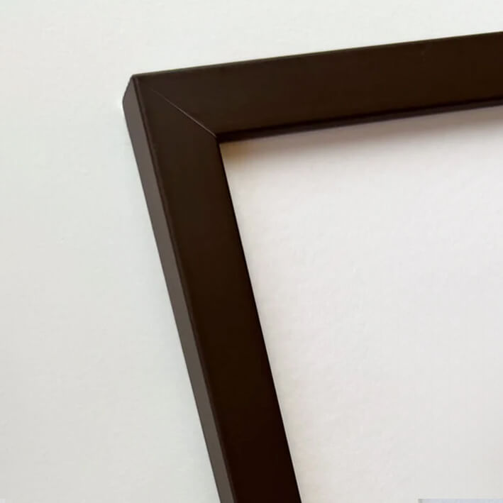Brun mat træramme – Smal (15 mm) – 18x24 cm