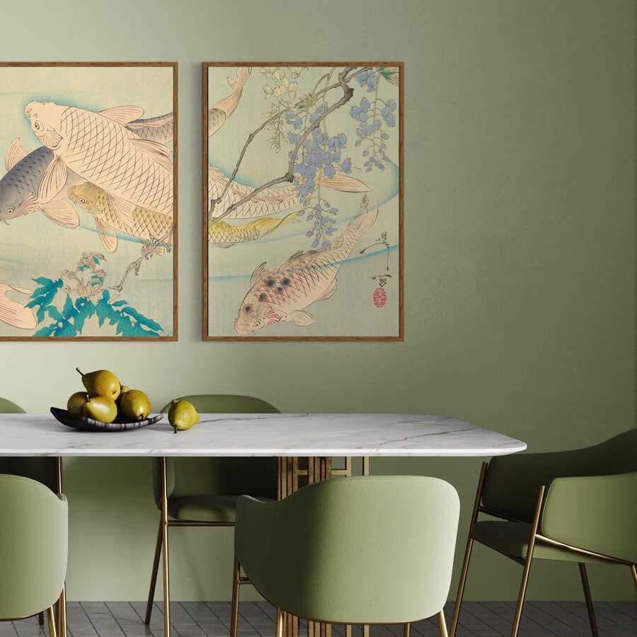 Mørk eg træramme - Bred (20 mm) - 100x140 cm