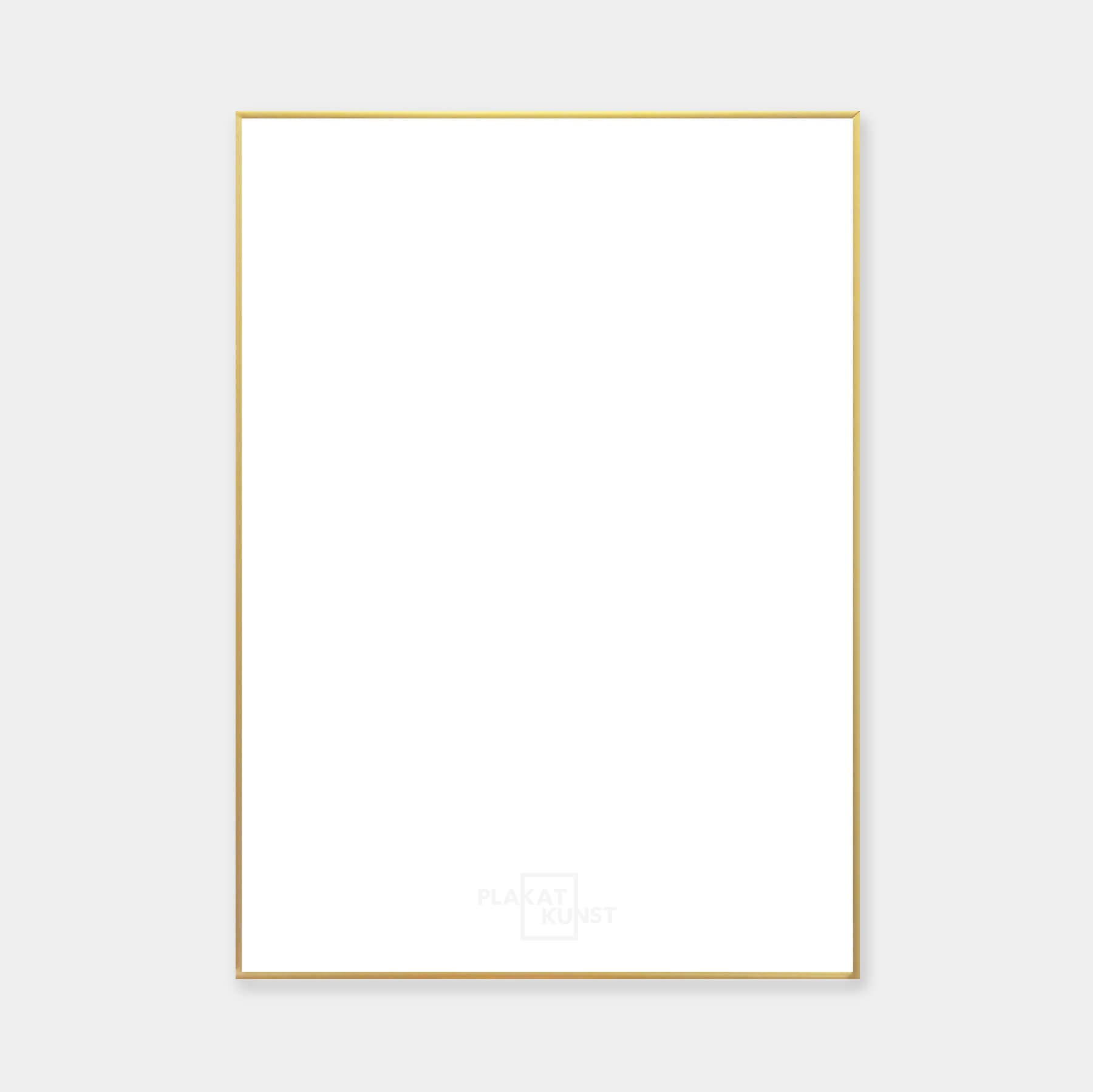 Guld premium aluramme - Smal (6 mm) - Specialmål