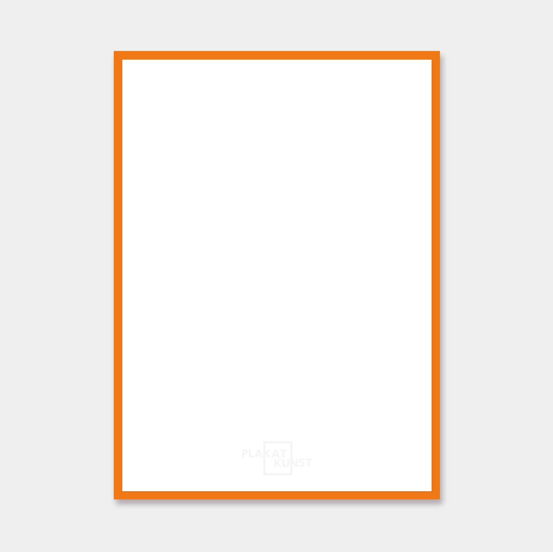 Orange blank træramme - Smal (13 mm) - Specialmål