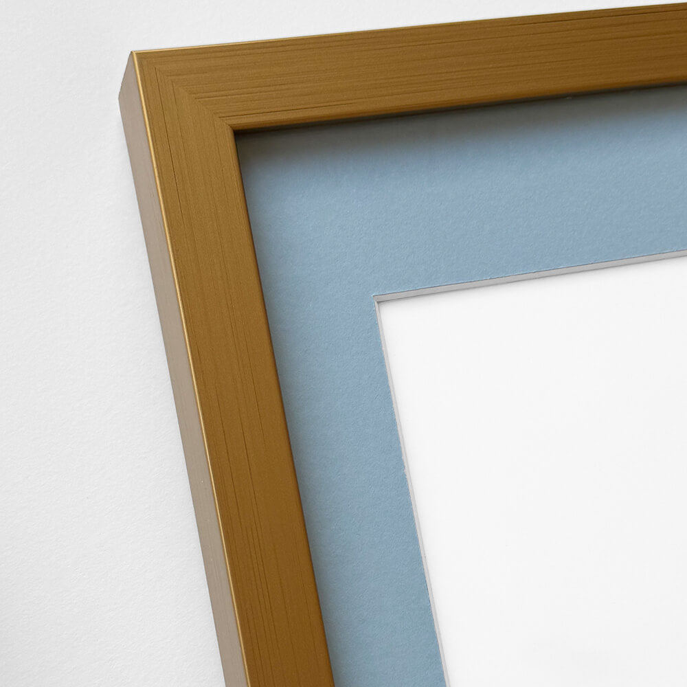 Mørk guld træramme – Bred (20 mm) – 60x80 cm
