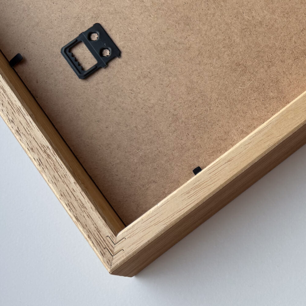 Mørk eg træramme - Bred (20 mm) - 70x100 cm