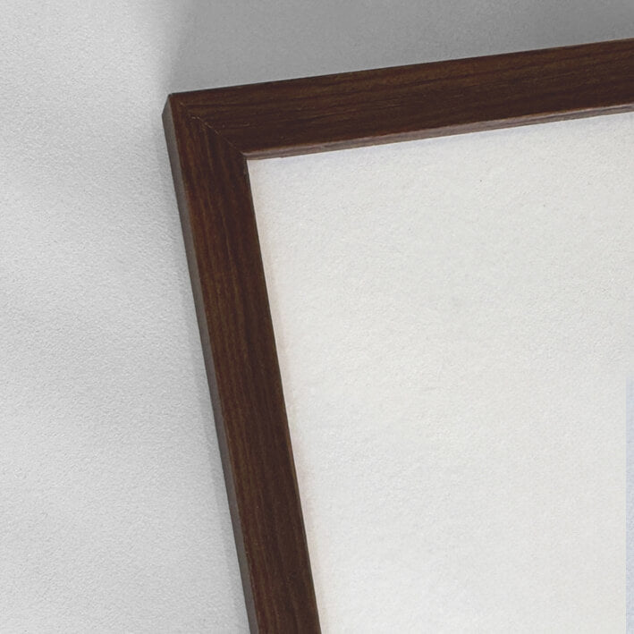 Mørk træramme – Smal (10 mm) – 40x50 cm