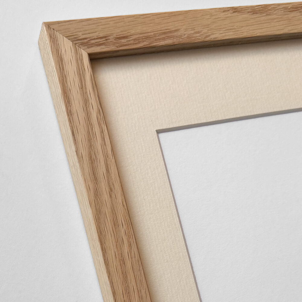 Massiv egetræsramme – Bred (20 mm) – 50x60 cm
