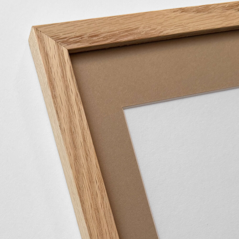Massiv egetræsramme – Bred (20 mm) – 50x60 cm