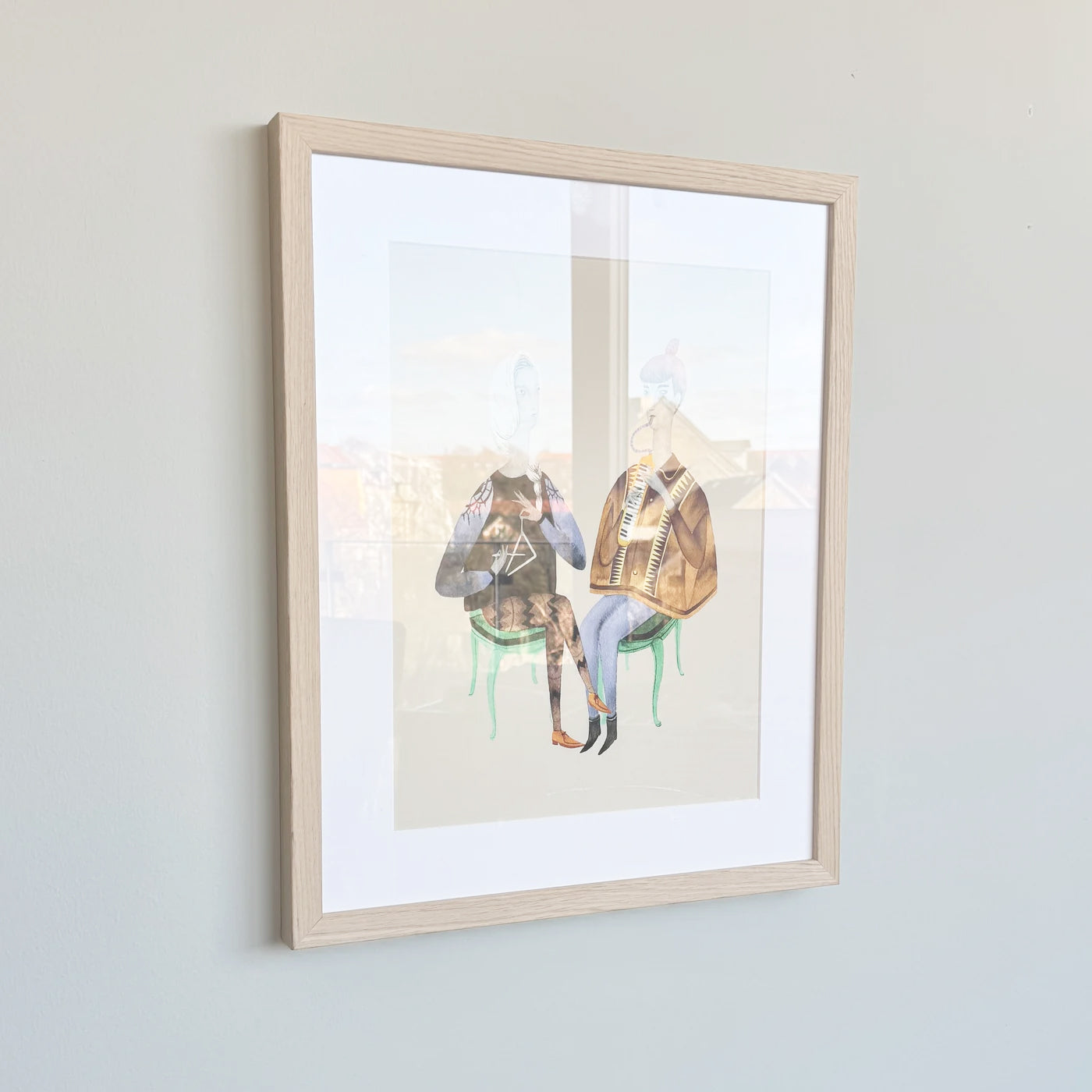 Lys eg træramme - Bred (20 mm) - A0 (84,1x118,9 cm)