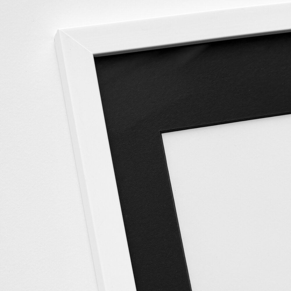 Hvid træramme – Bred (20 mm) – 60x80 cm