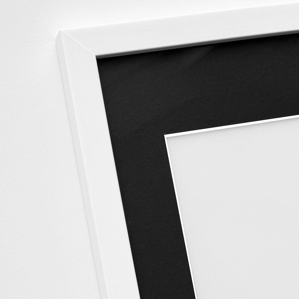 Hvid træramme – Bred (20 mm) – 60x80 cm