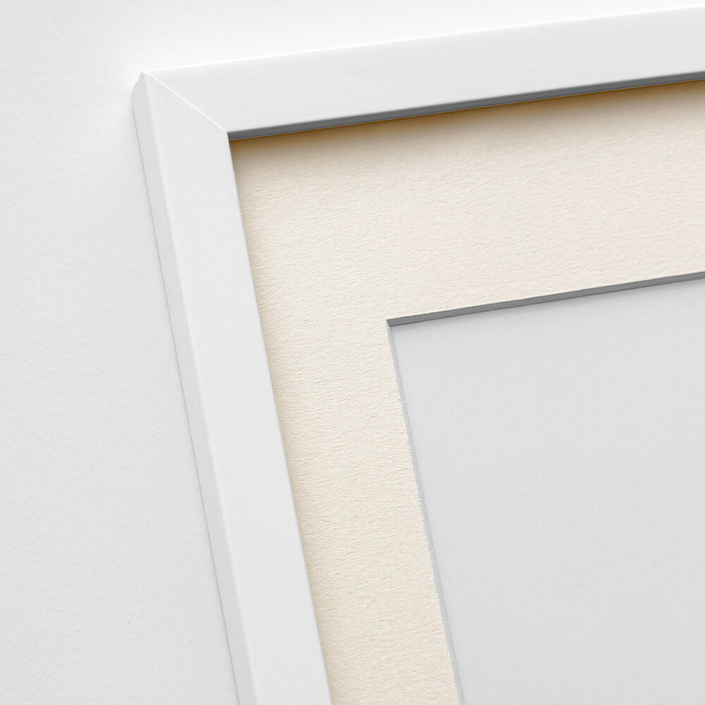 Hvid træramme – Bred (20 mm) – 60x80 cm