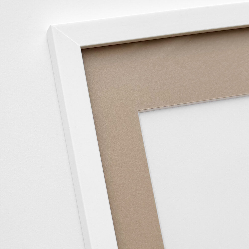 Hvid træramme – Bred (20 mm) – 60x80 cm