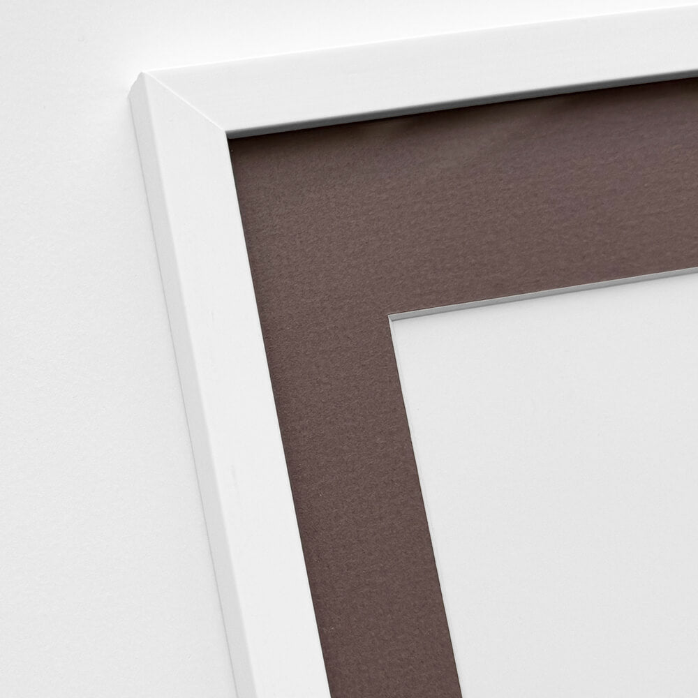 Hvid træramme – Bred (20 mm) – 60x80 cm