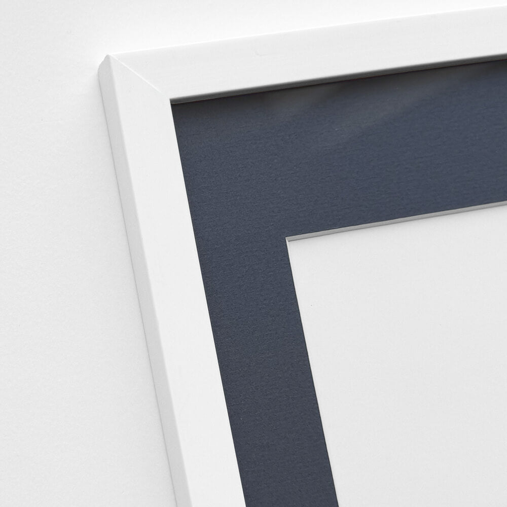 Hvid træramme – Bred (20 mm) – 60x80 cm