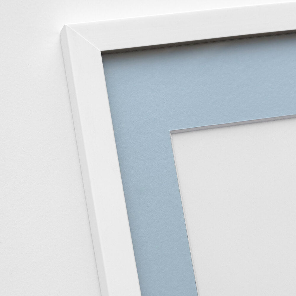 Hvid træramme – Bred (20 mm) – 60x80 cm