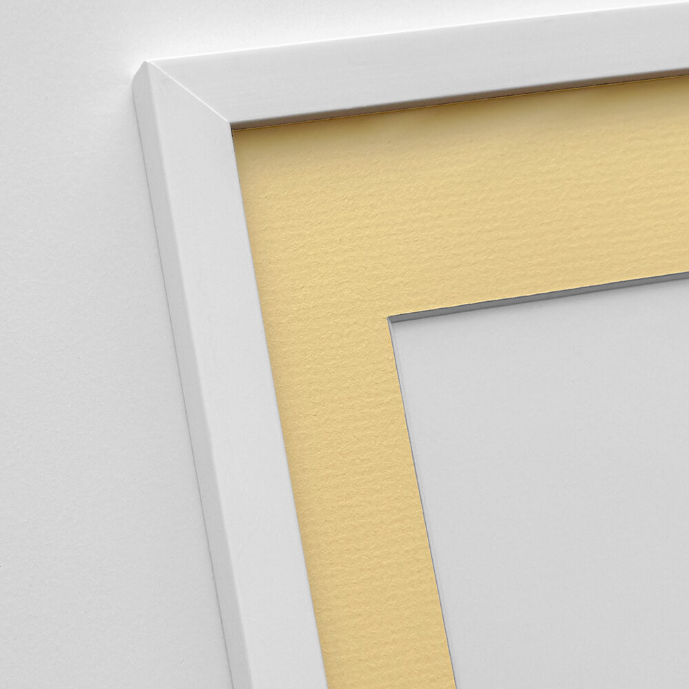 Hvid træramme – Bred (20 mm) – 60x80 cm