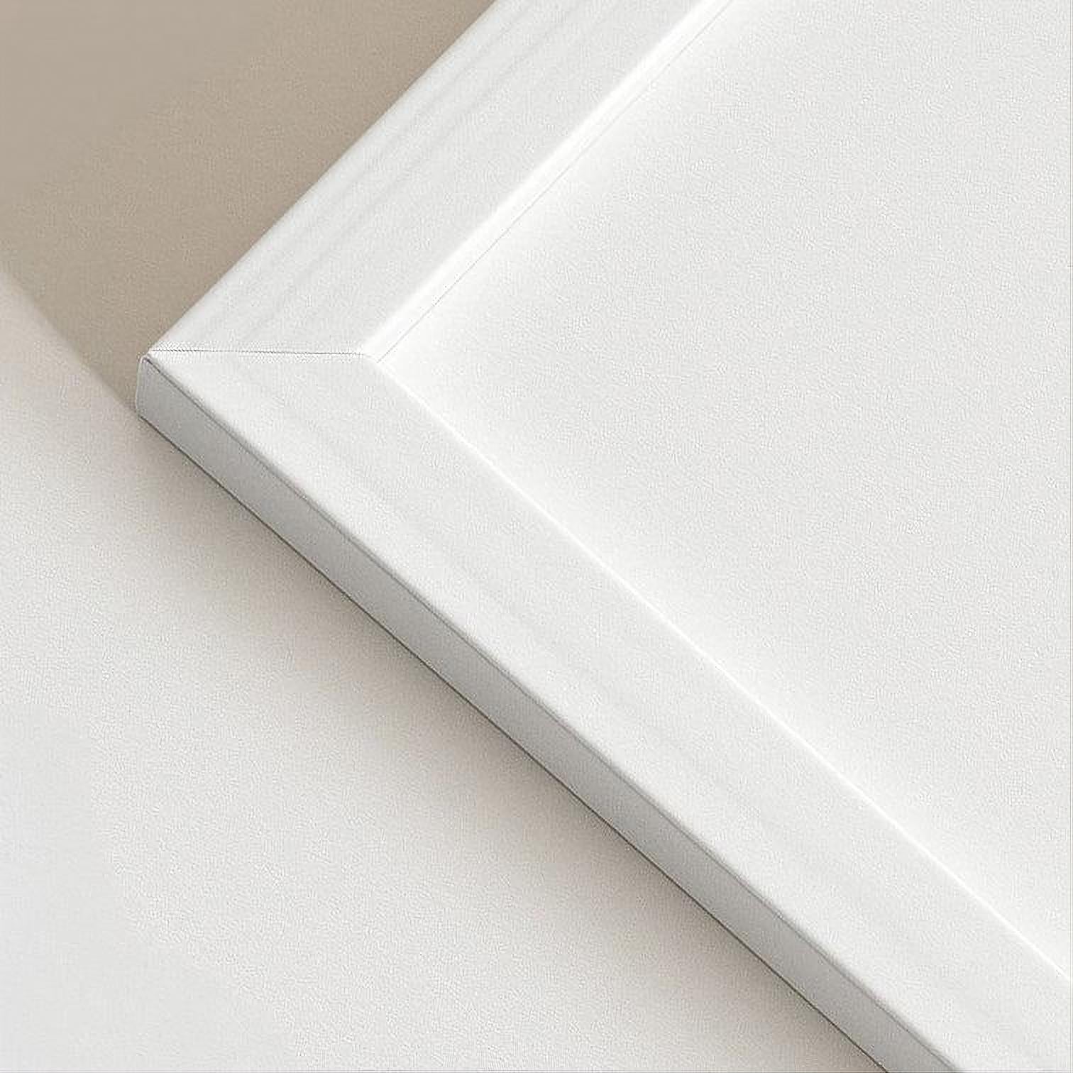 Hjørneprøve: Hvid træramme - Smal (10x10 mm)