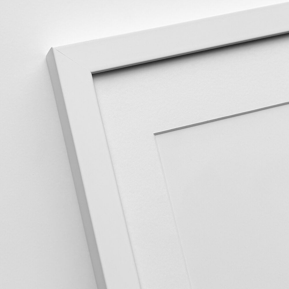 Hvid træramme – Bred (20 mm) – 50x60 cm