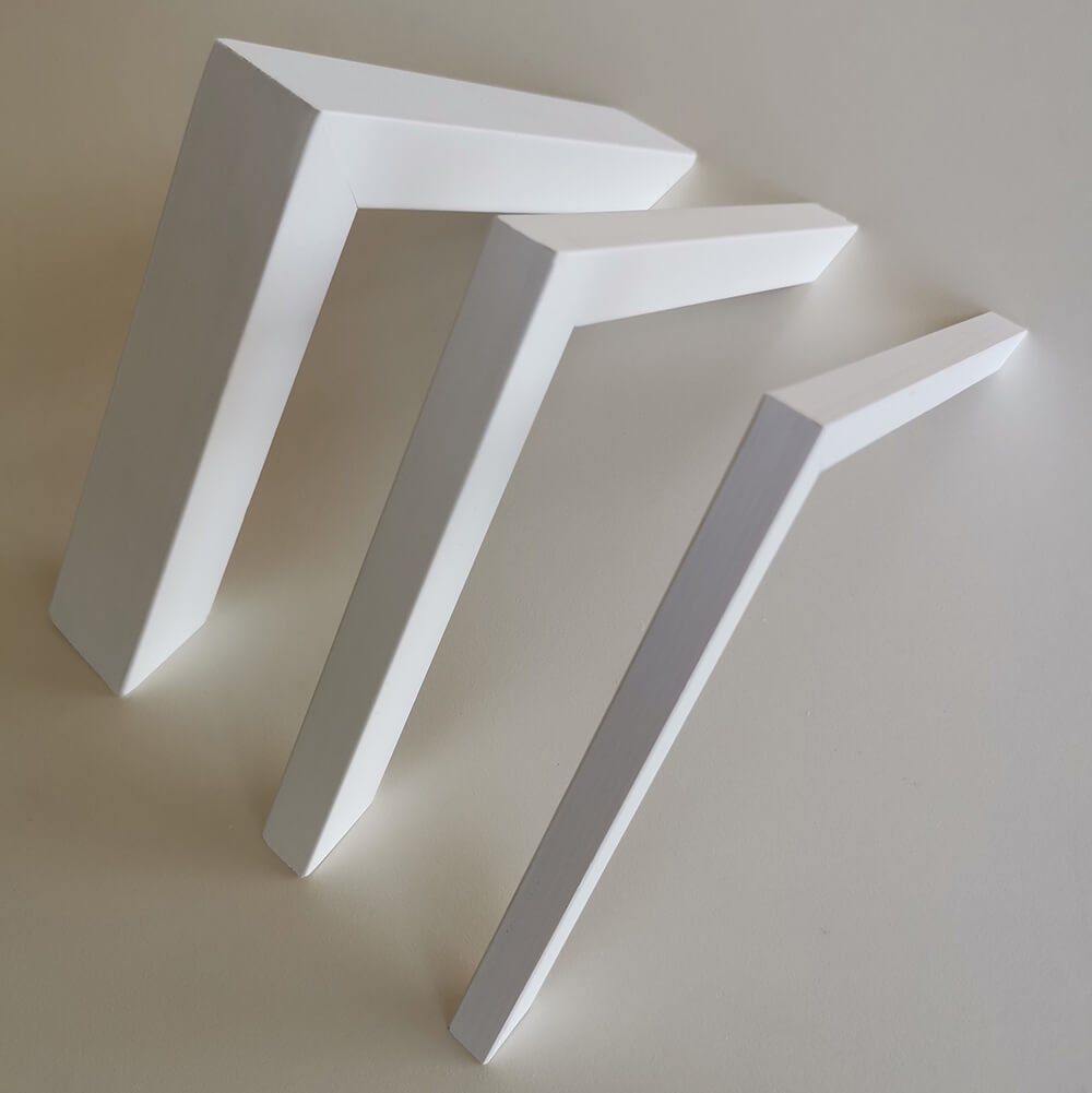 Hvid træramme - Bred (20 mm) - Specialmål-PlakatKunst