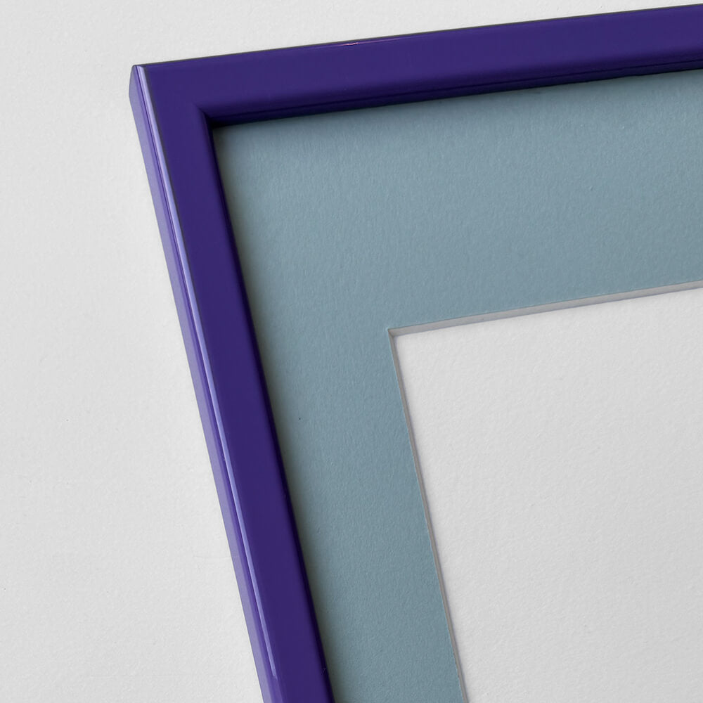 Lilla blank træramme - Smal (13 mm) - 60x60 cm