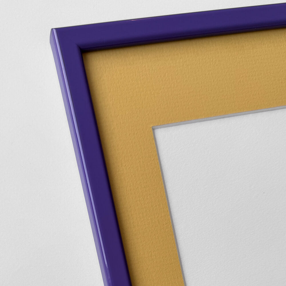 Lilla blank træramme - Smal (14 mm) - 60x60 cm