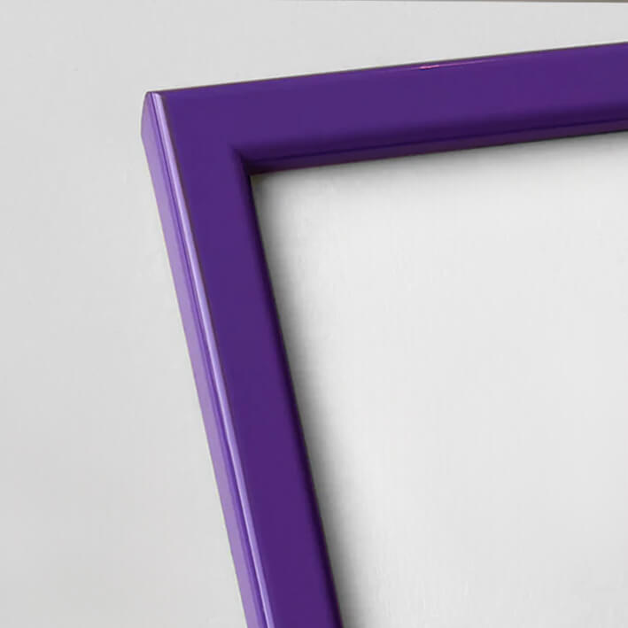 Lilla blank træramme - Smal (13 mm) - 40x50 cm
